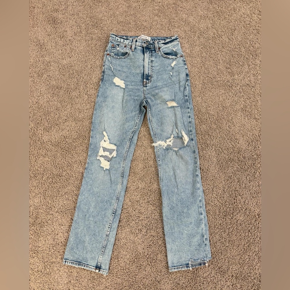 Abercrombie and fitch ultra High Rise Ankle Straight